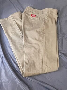 Dickies Beige Straight Leg Work Pants